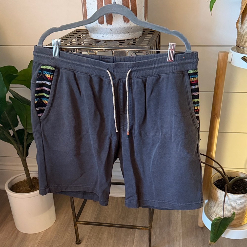 Howler Brothers Charcoal Shorts with Colorful Pockets